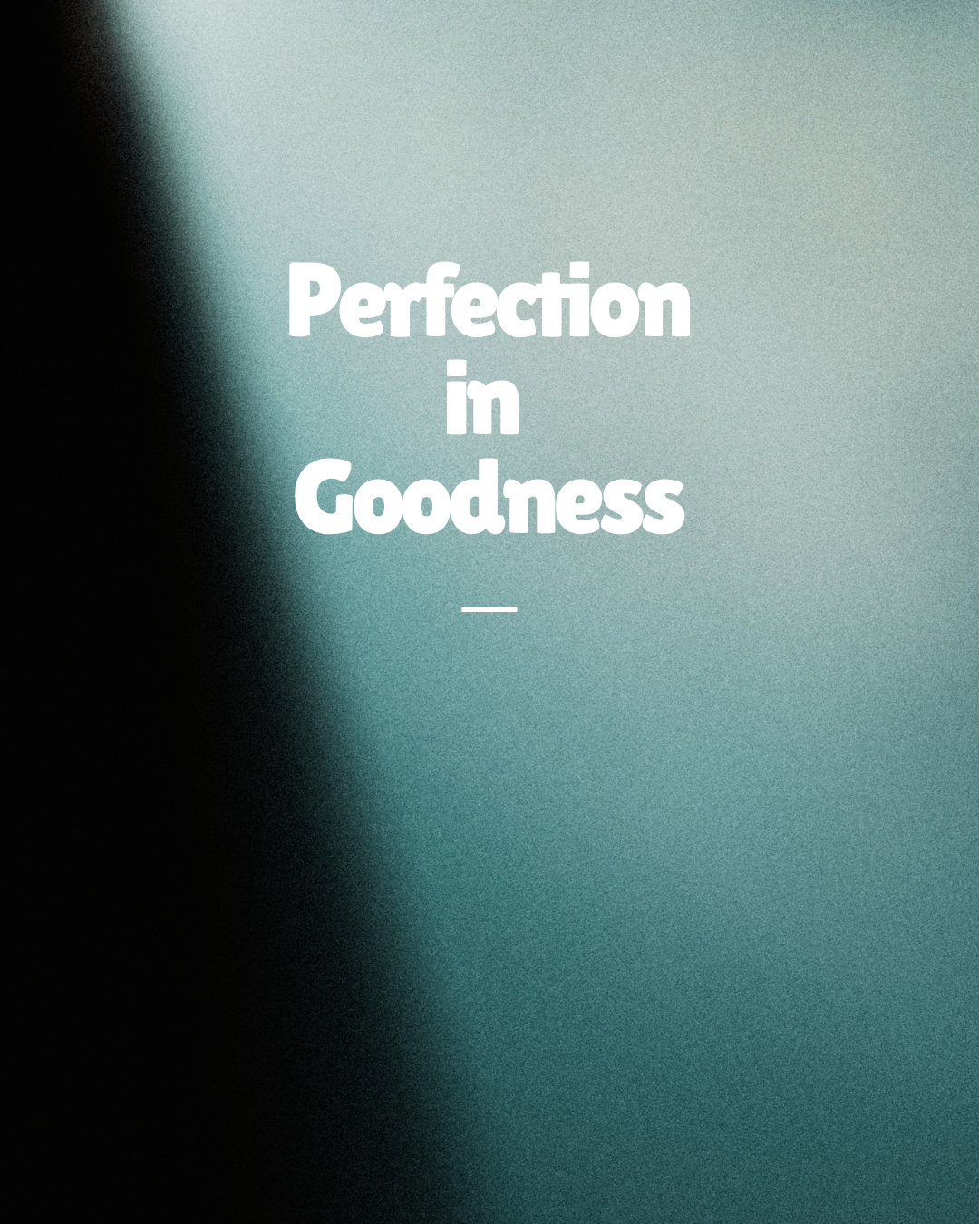 Cover of Perfection in goodness